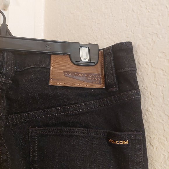 Volcom 2x4 Skinny Dark Wash Jeans Size 28 - Picture 2 of 6